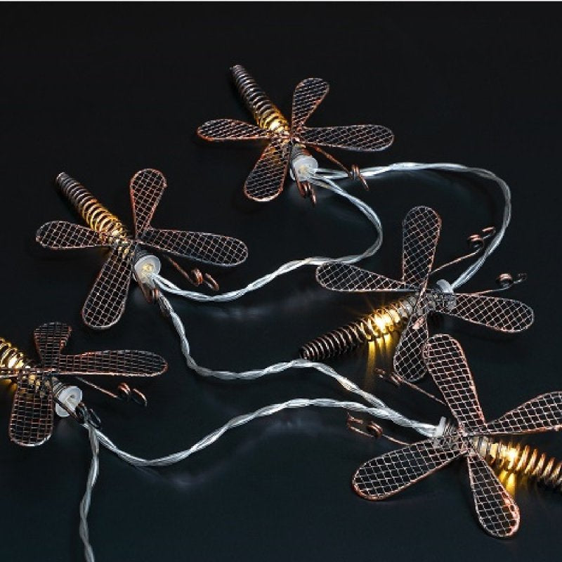 Noma 10 Solar 1.35m Warm White Dragonfly Lights