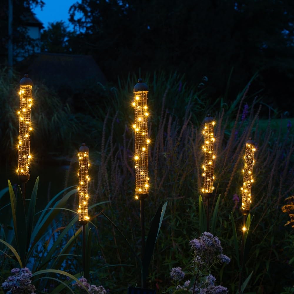 Noma Solar 1.44m Bulrush Outdoor Garden Stake Light