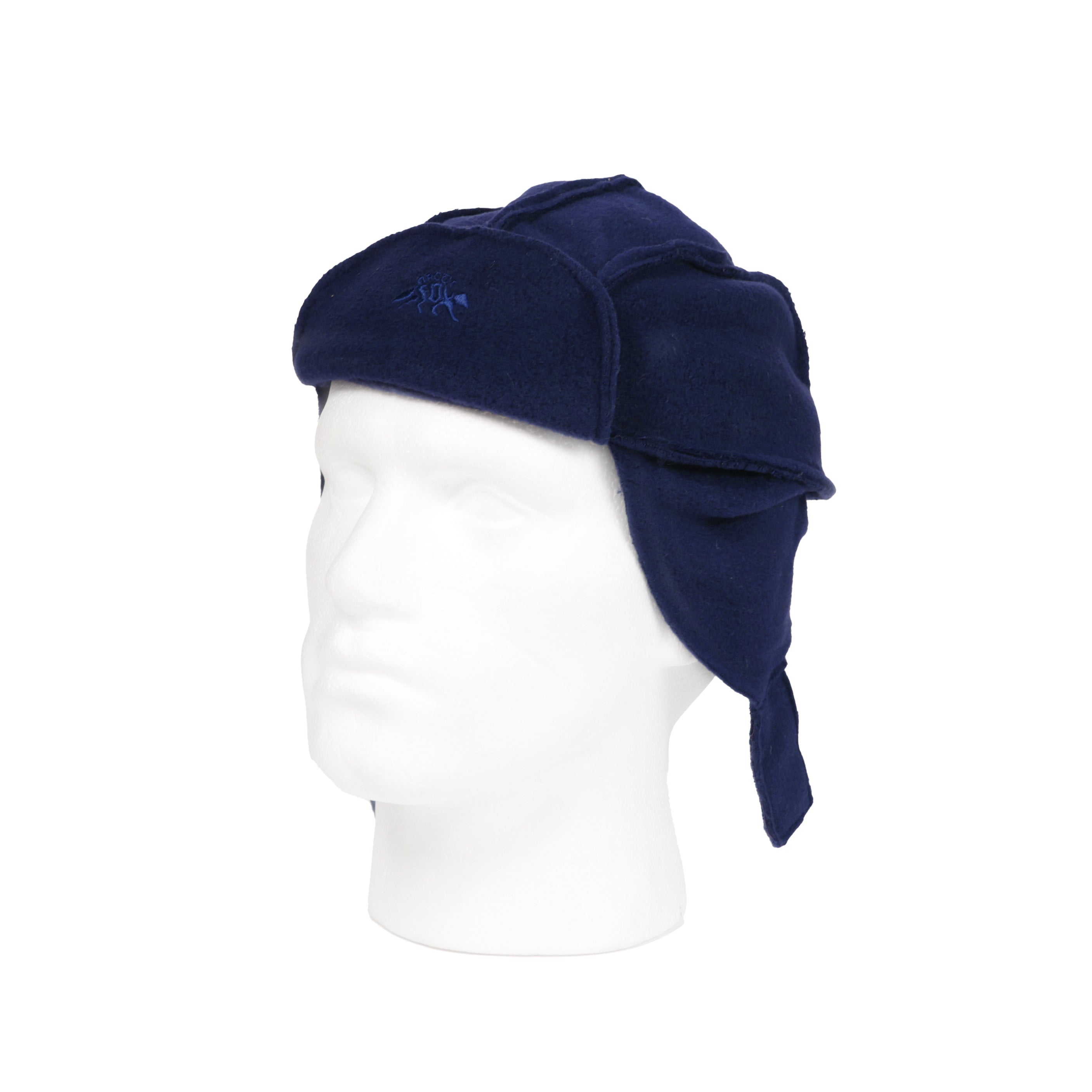 Arctic Fox Fleece Trapper Hat - Navy Blue