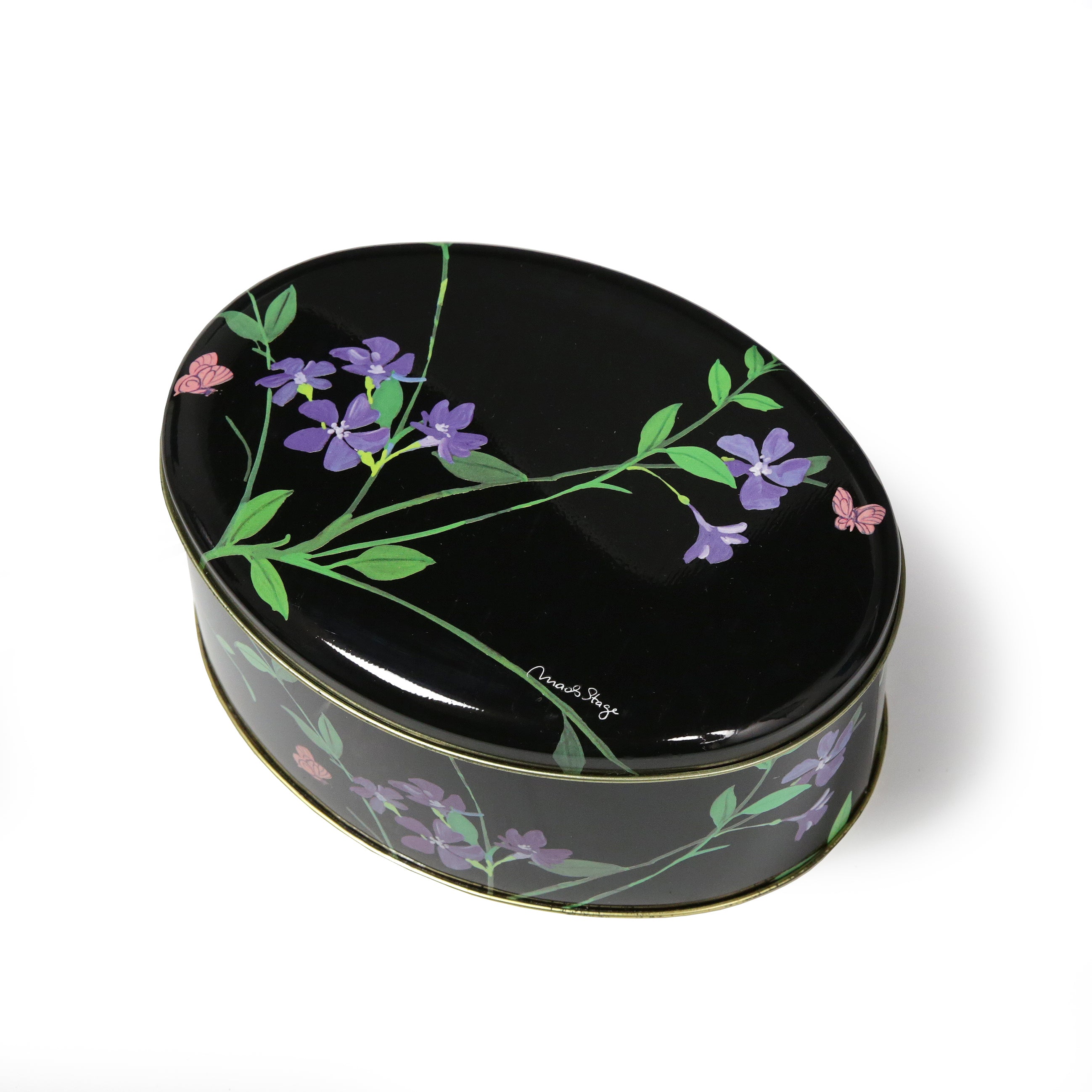 Vintage Floral Storage Tin 18cm