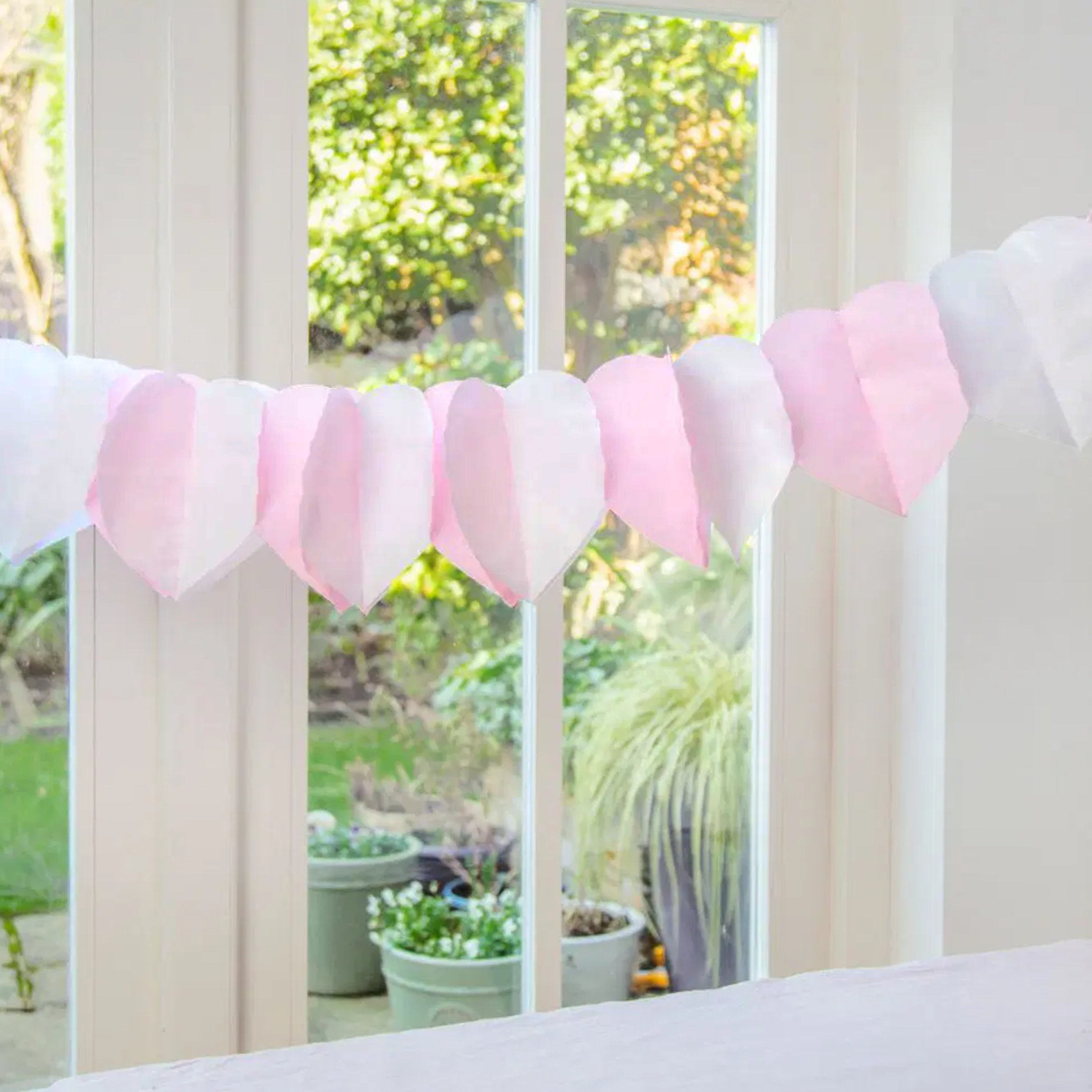 Paper Heart Garlands - 3pcs