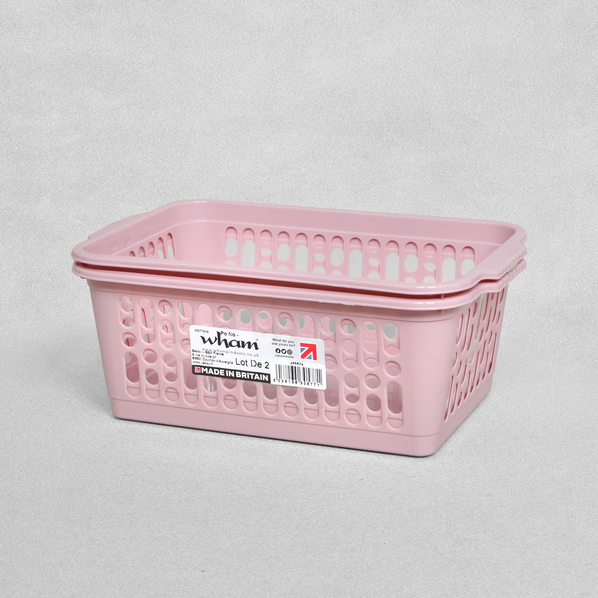 Wham Handy Baskets - 2pcs - Pink