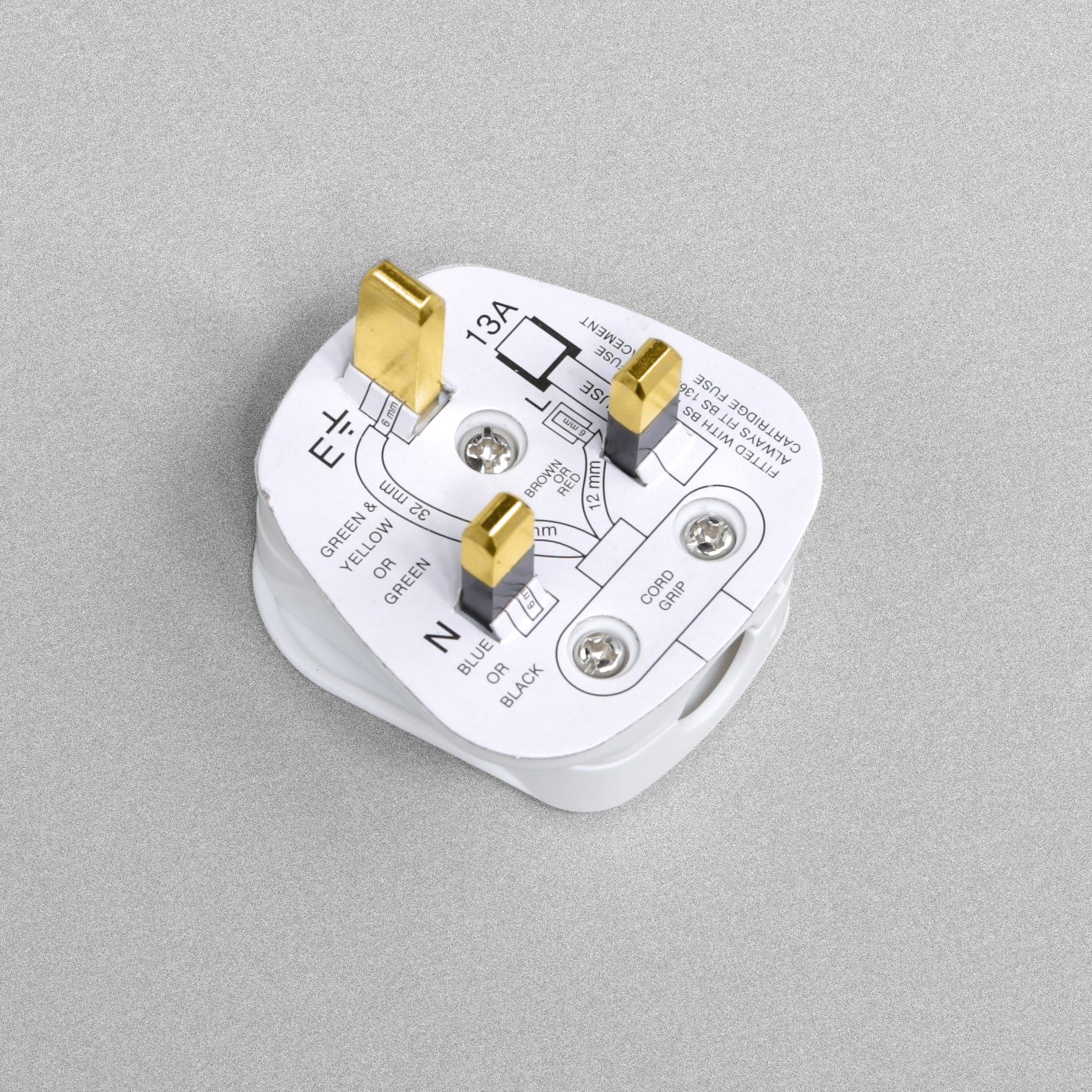 Status Fused 13A Plug - White