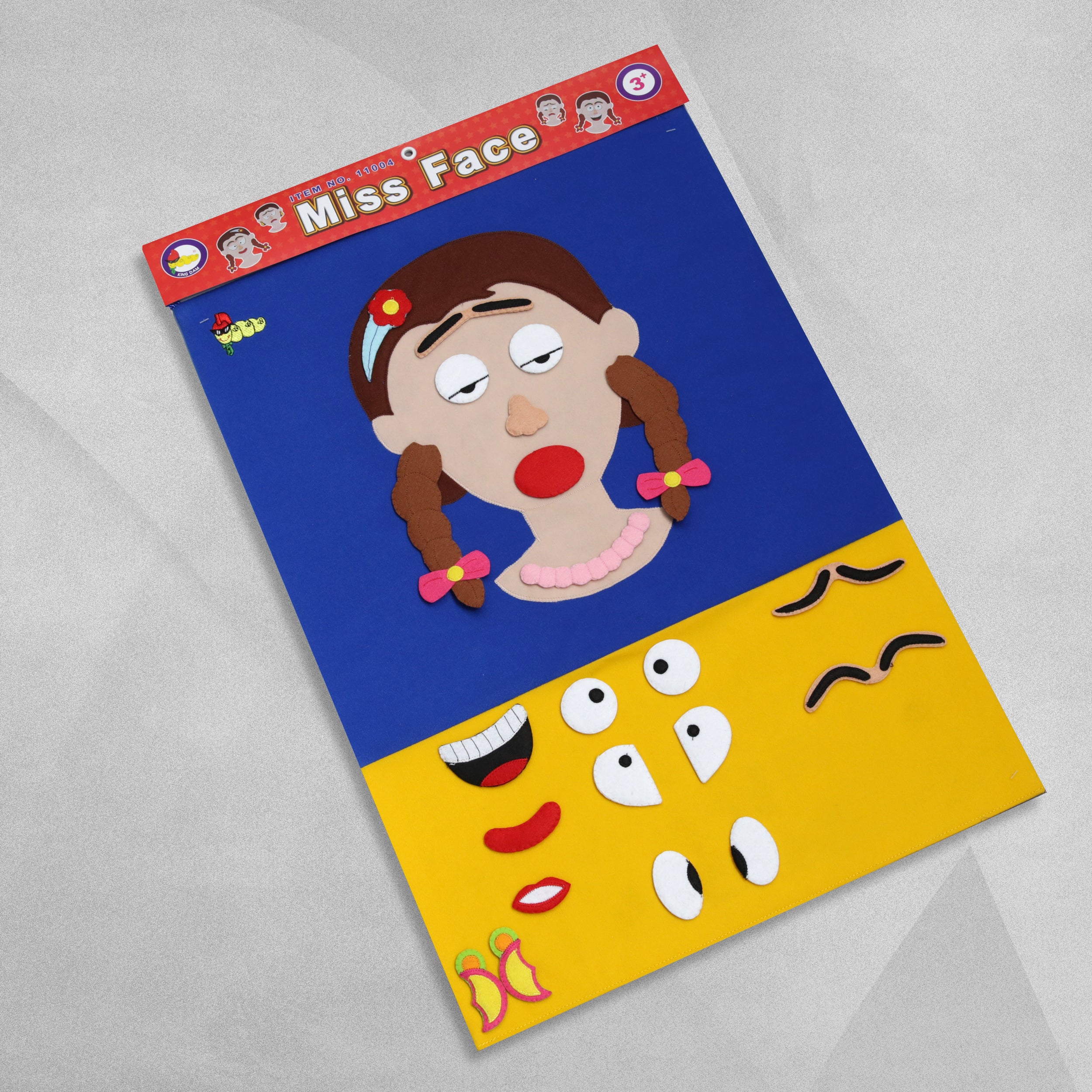 'Miss Face' Wall Hanging Felt Activity Kit - Learn French