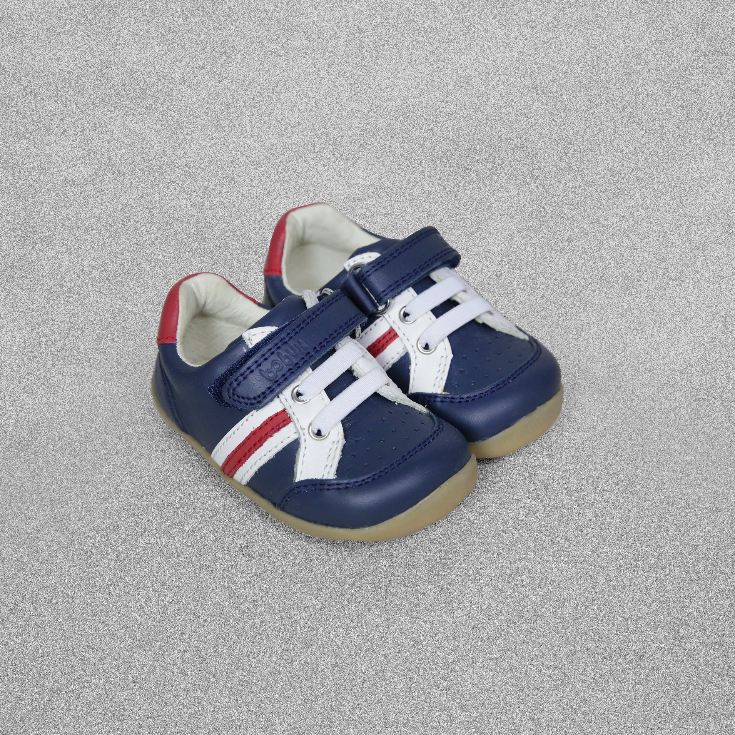 Bobux Step Up Navy Trackside First Walker shoe - UK 3 / EU 19