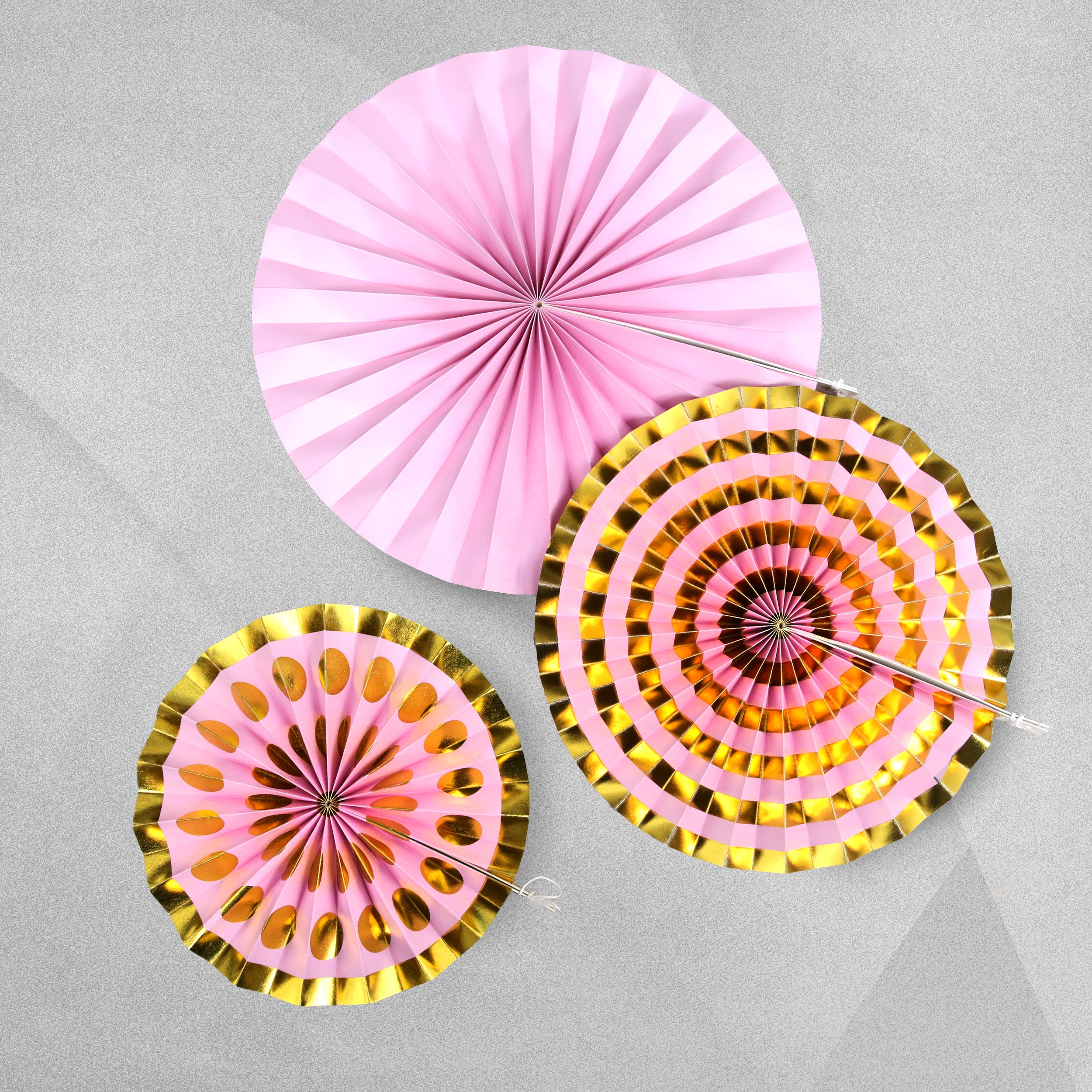 Neviti Glitz and Glamour Pinwheels - Pink and Gold