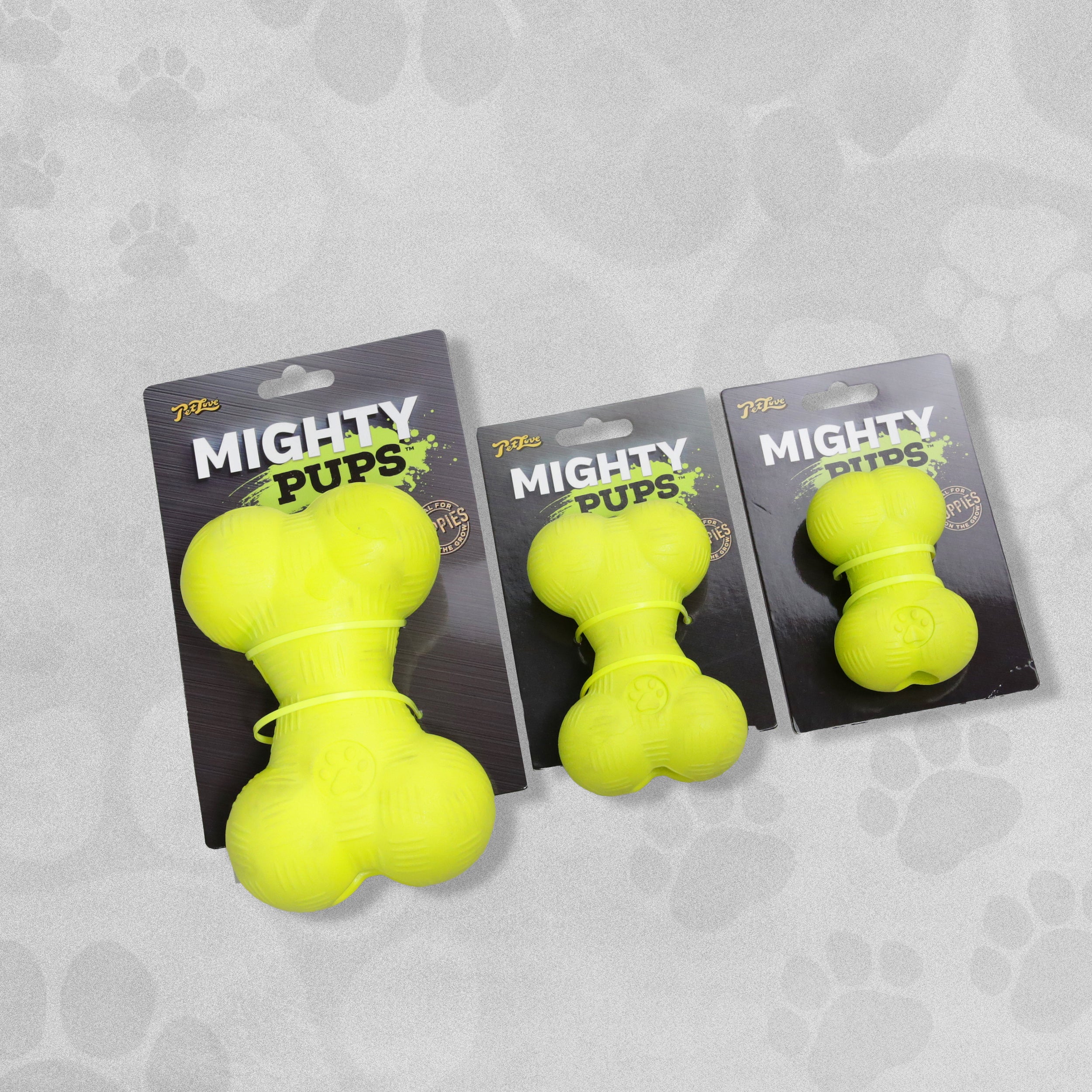 Mighty Pups Bone Toy - Various Sizes Available