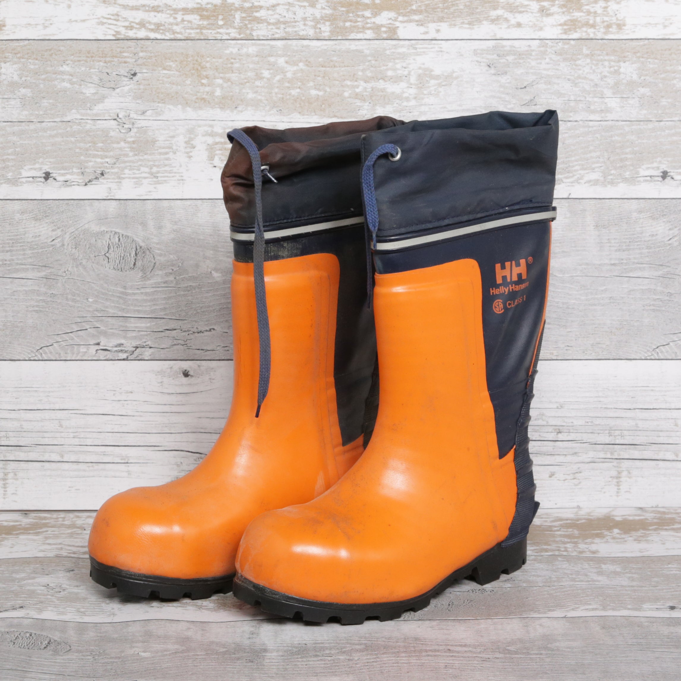 De-Branded Steel Toe Cap Chainsaw Class 1 Wellington Boots UK5