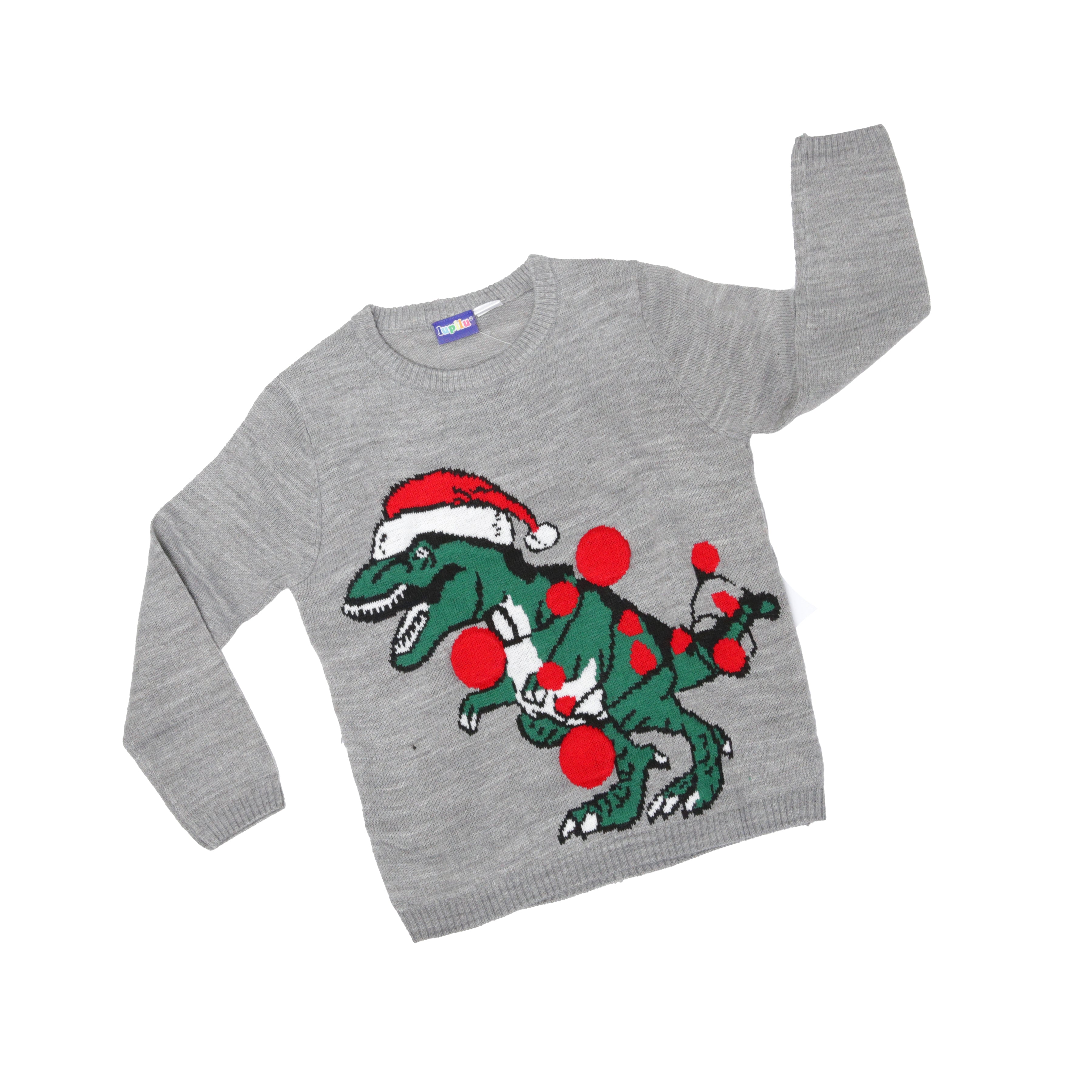 Kids Christmas Jumper - Dinosaur - Various Sizes Available