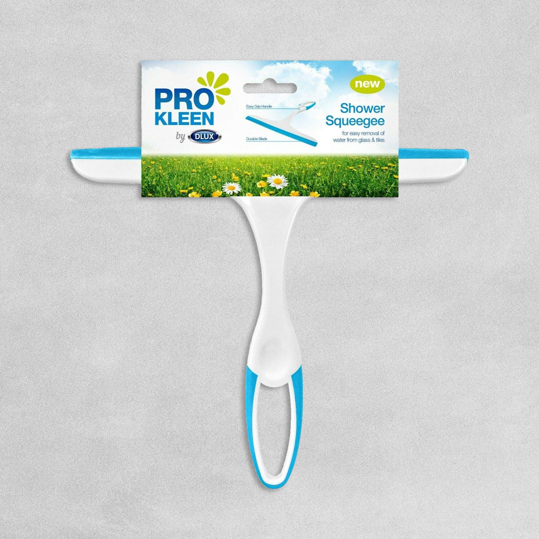 Pro Kleen Shower Squeegee - Blue and white