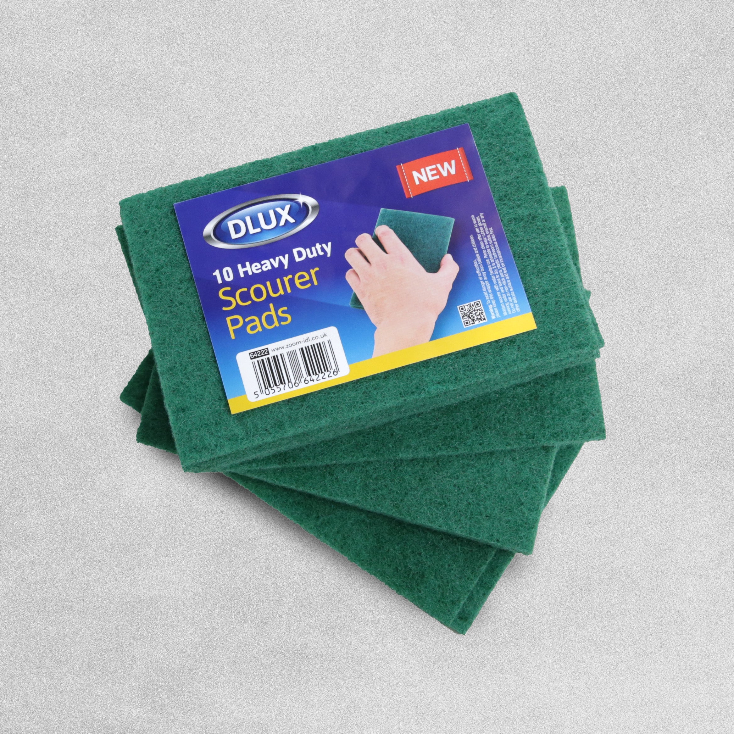 Dlux Heavy Duty Scouring Pads  - Pack of 10