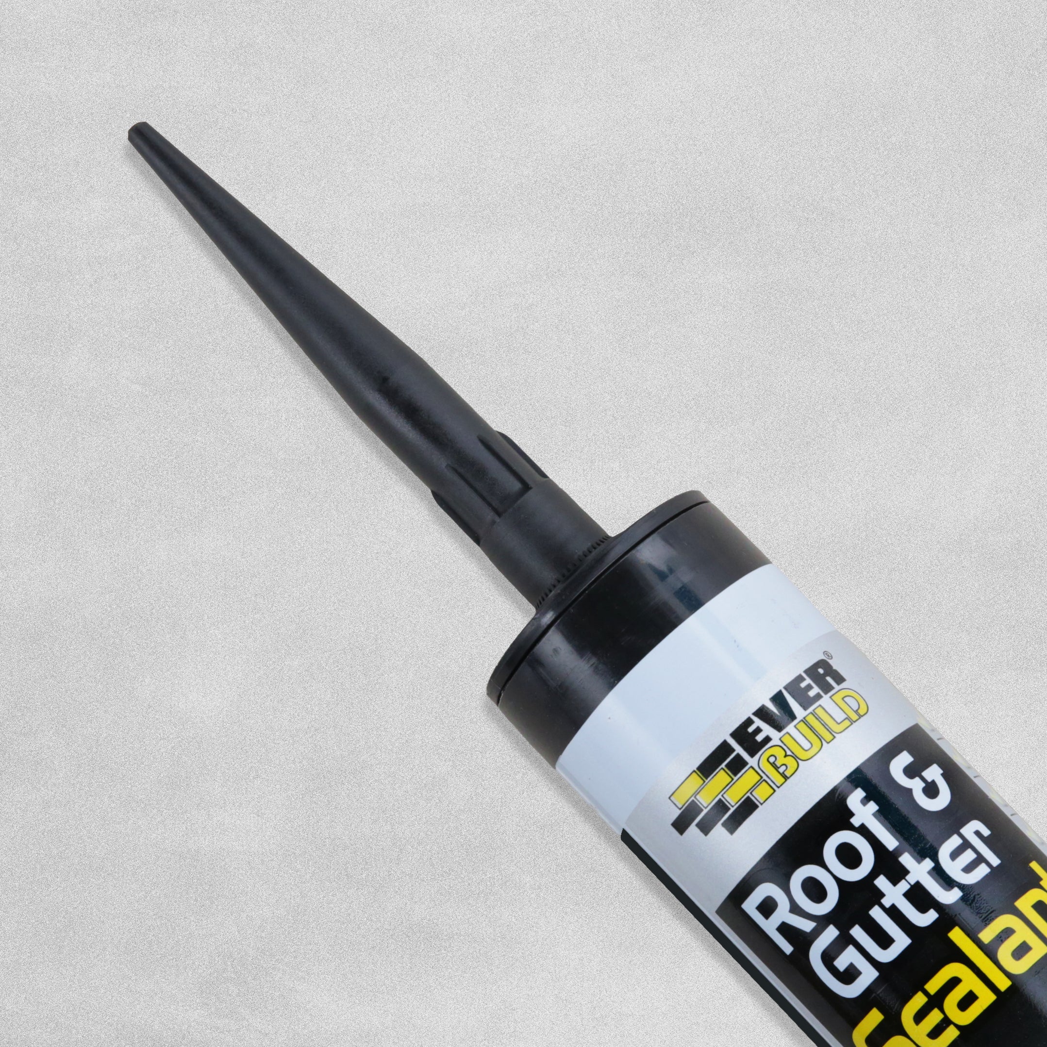 Everbuild Roof & Gutter Sealant Black - 295ml Tube