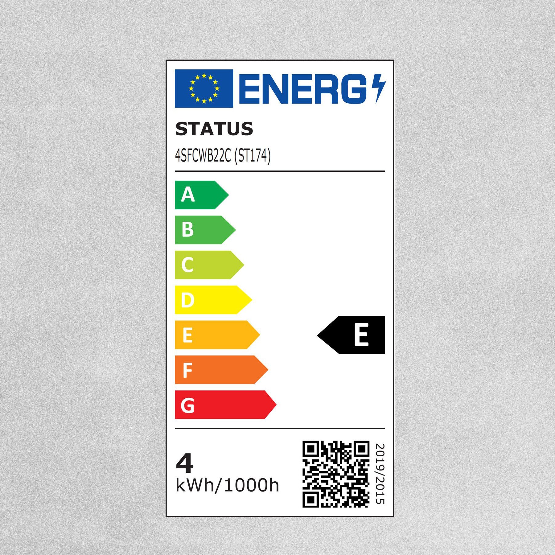 Status Filament LED Candle Clear Bulb B22/BC 4w=40w - Warm White