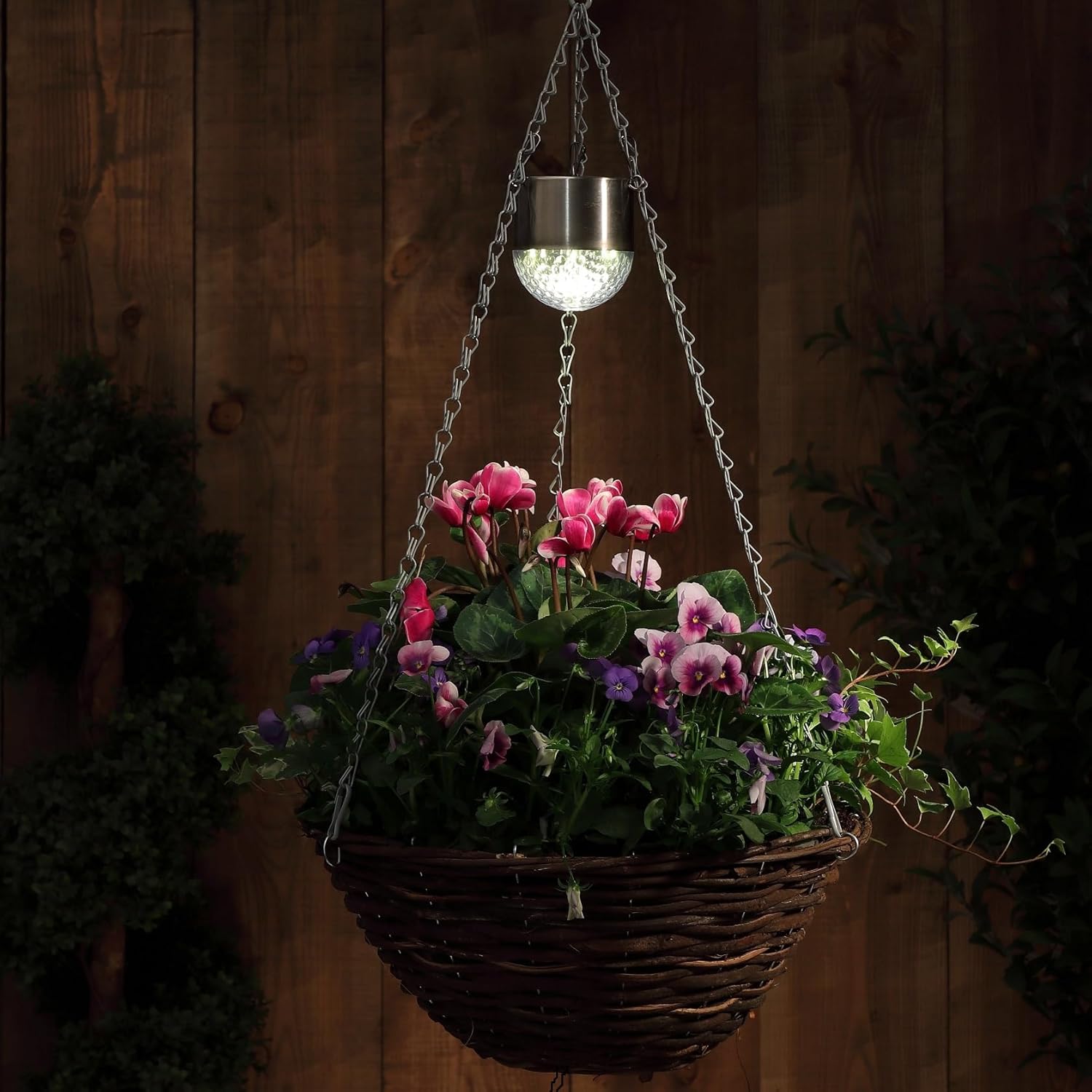 Noma Solar Powered Hanging Basket Lights - Pack of 2