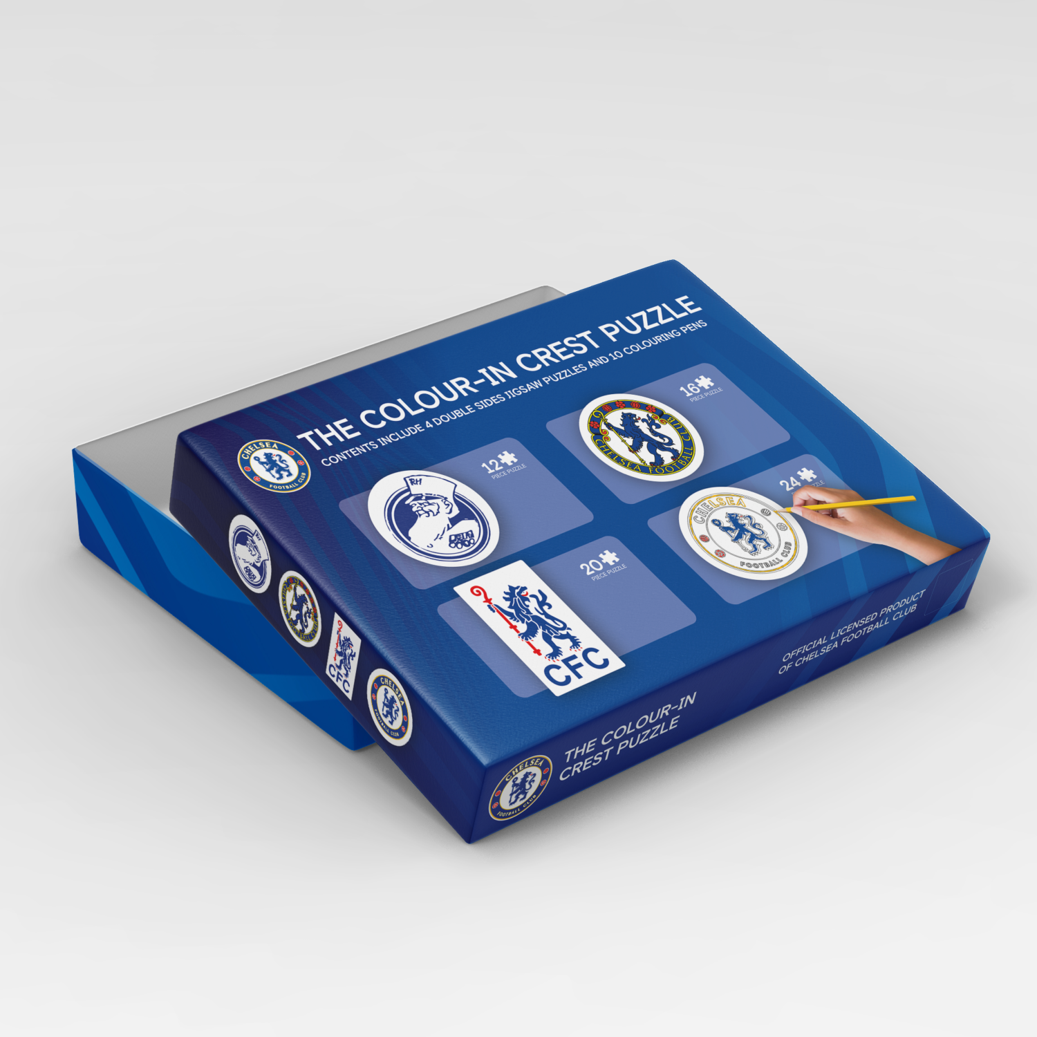 Chelsea Colour-in Crest Jigsaw Puzzles