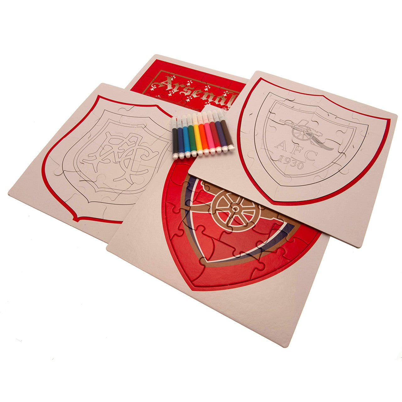 Arsenal Colour-in Crest Jigsaw Puzzles