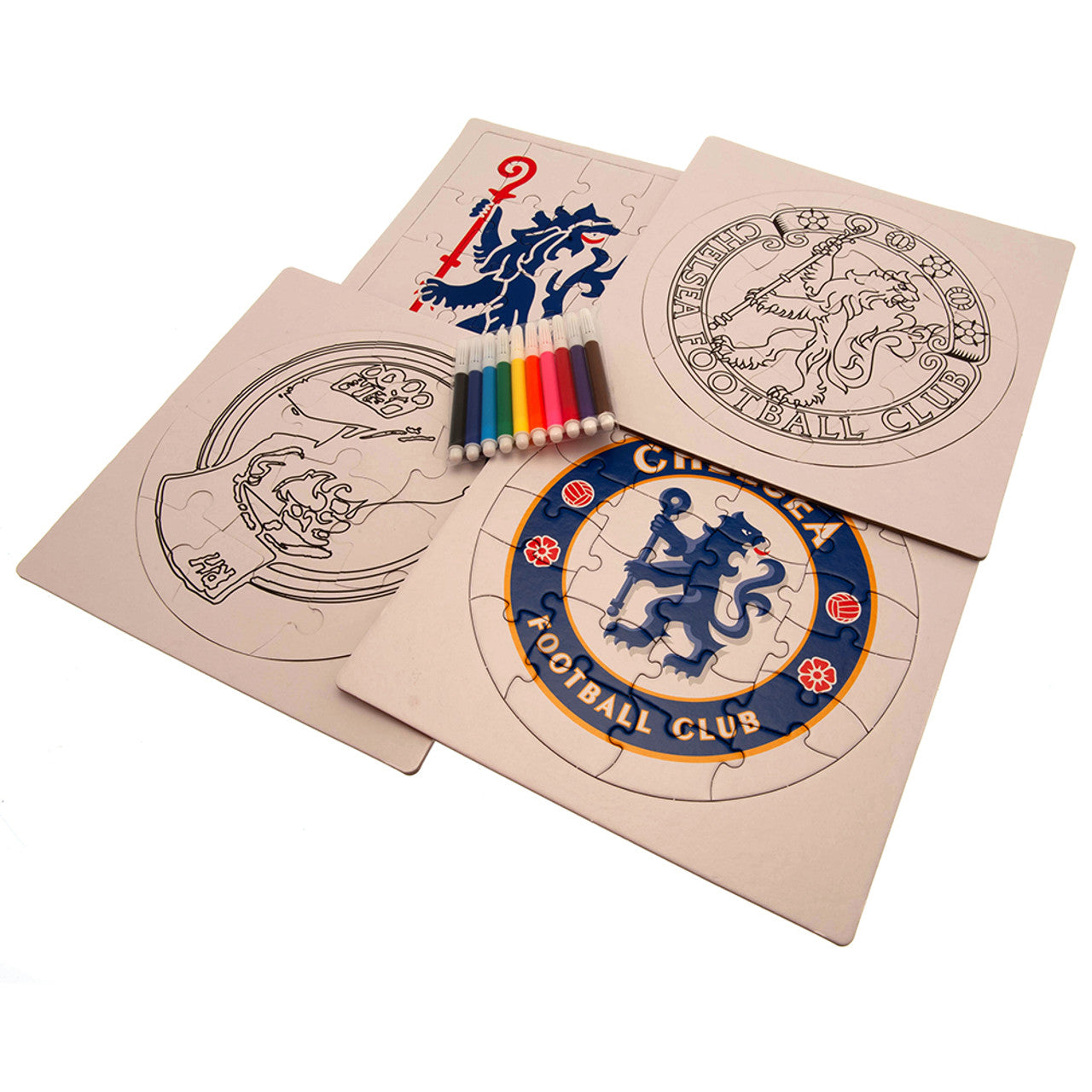 Chelsea Colour-in Crest Jigsaw Puzzles