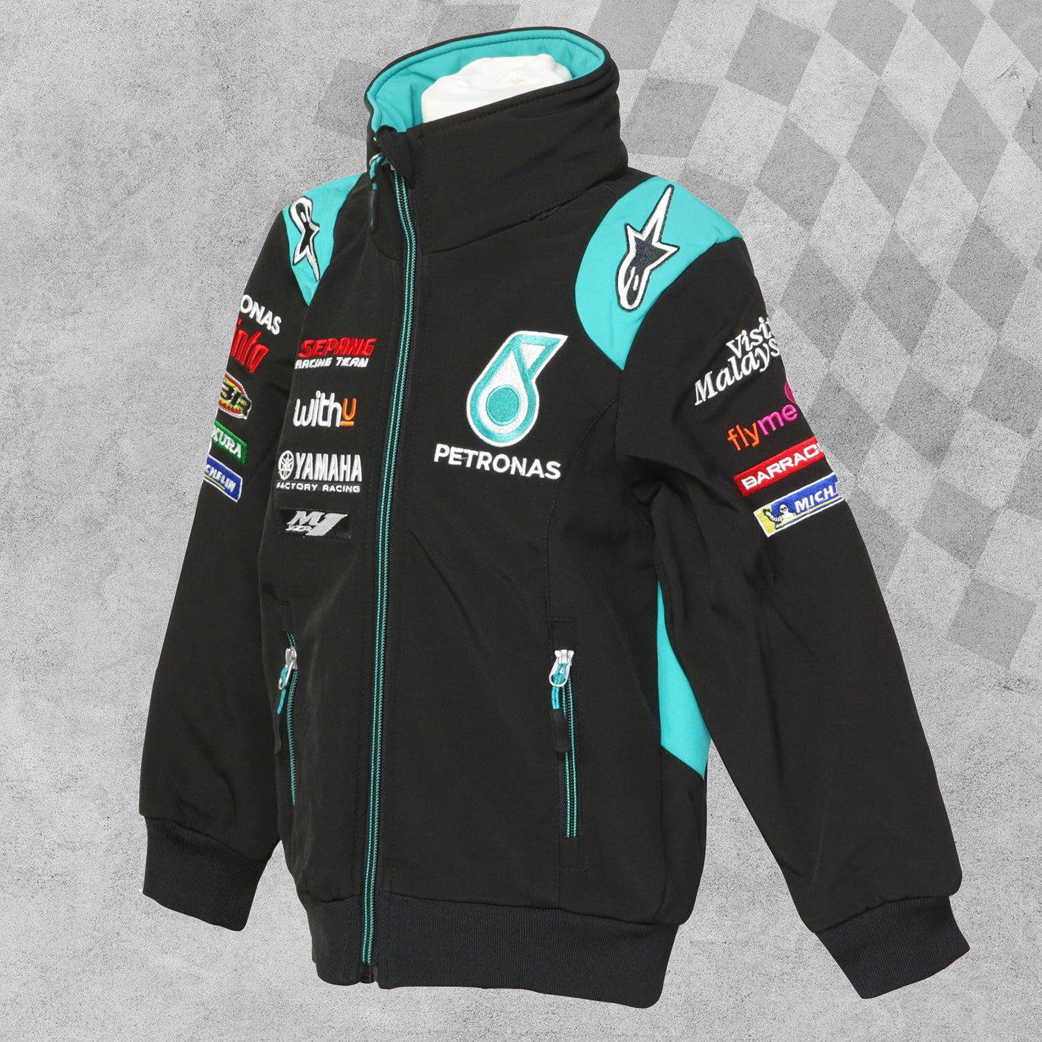 Official Petronas Yamaha Racing Kids Softshell Jacket