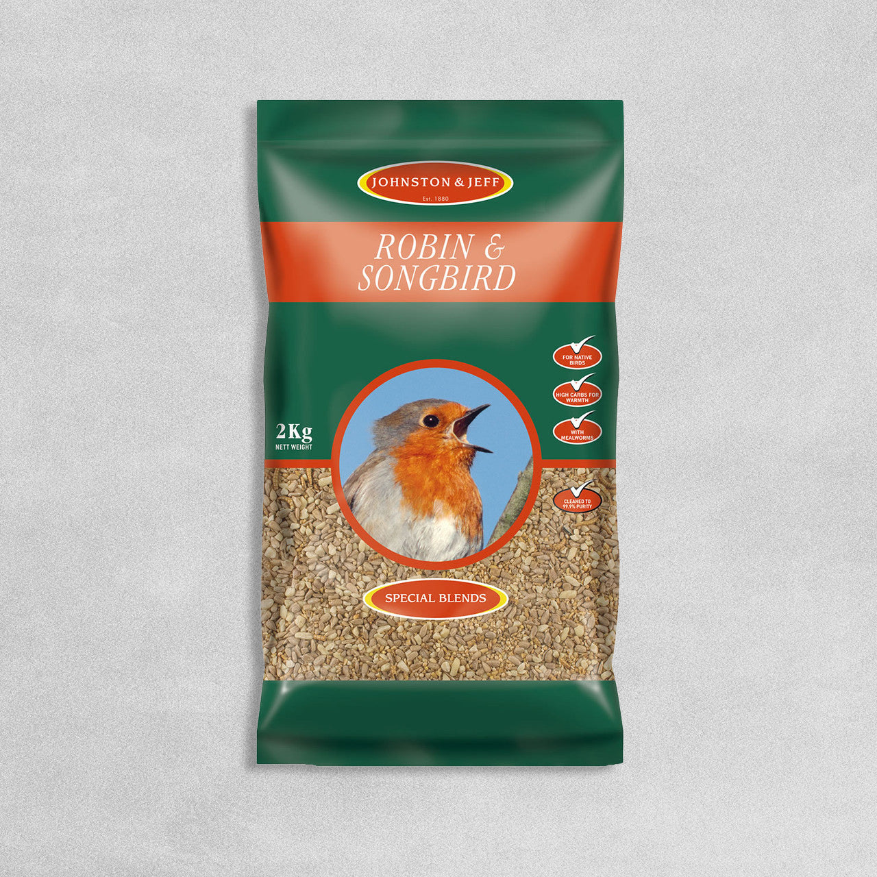 Johnston & Jeff Robin and Songbird Bird Food 2kg