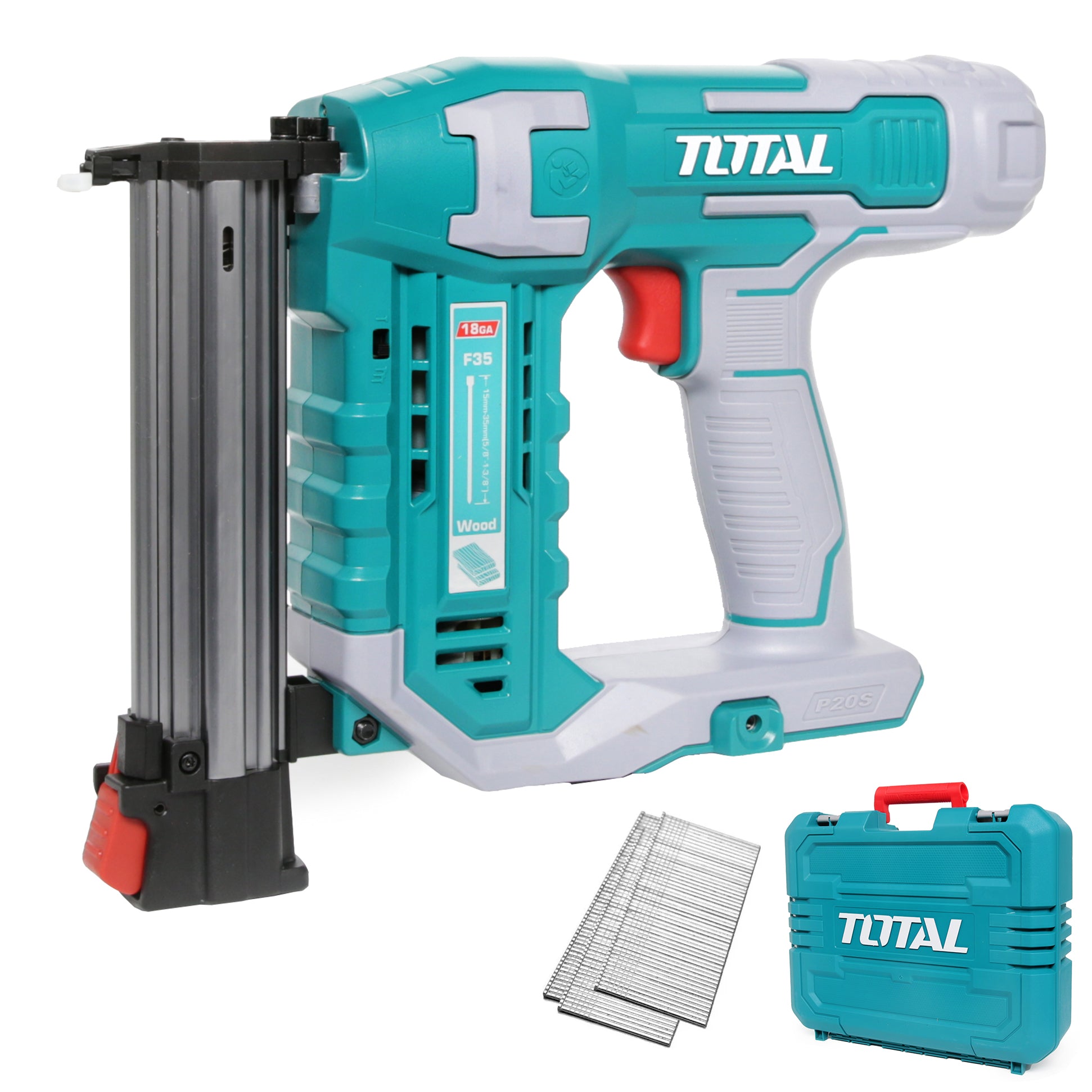 Total Li-Ion 20V Cordless Brad Nailer Kit (Battery not included) - TCBNLI3505