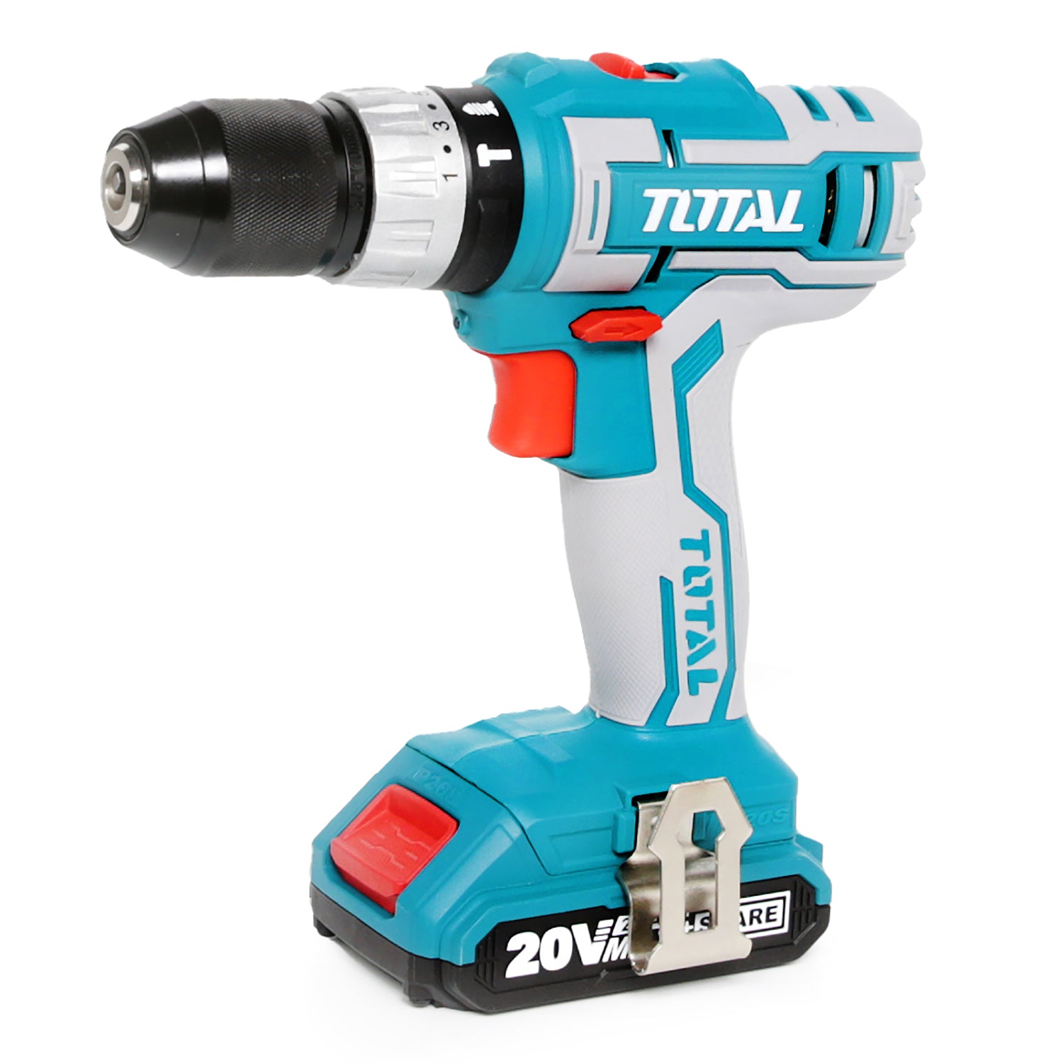 Total Li-Ion 20V Impact Drill (with 2 x Batteries & Charger) - TIDLI2002