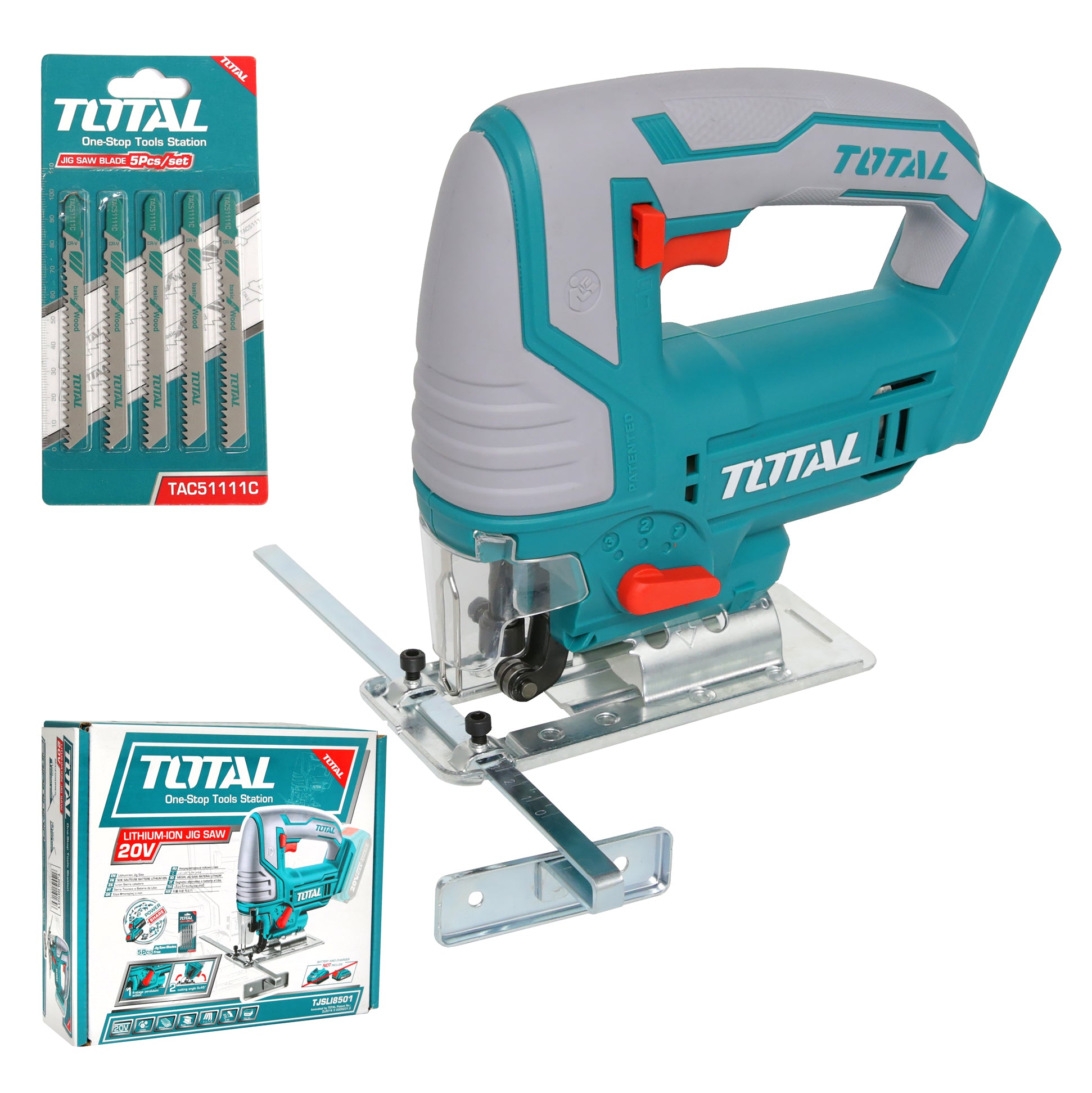 Total Li-Ion 20V Jig Saw (Battery not included) - TJSLI8501