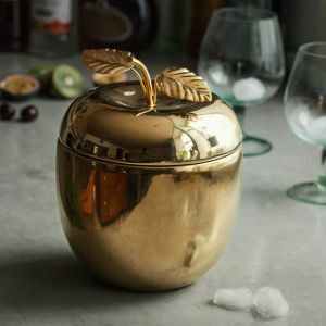 Gold Apple Ice Bucket / Storage Container