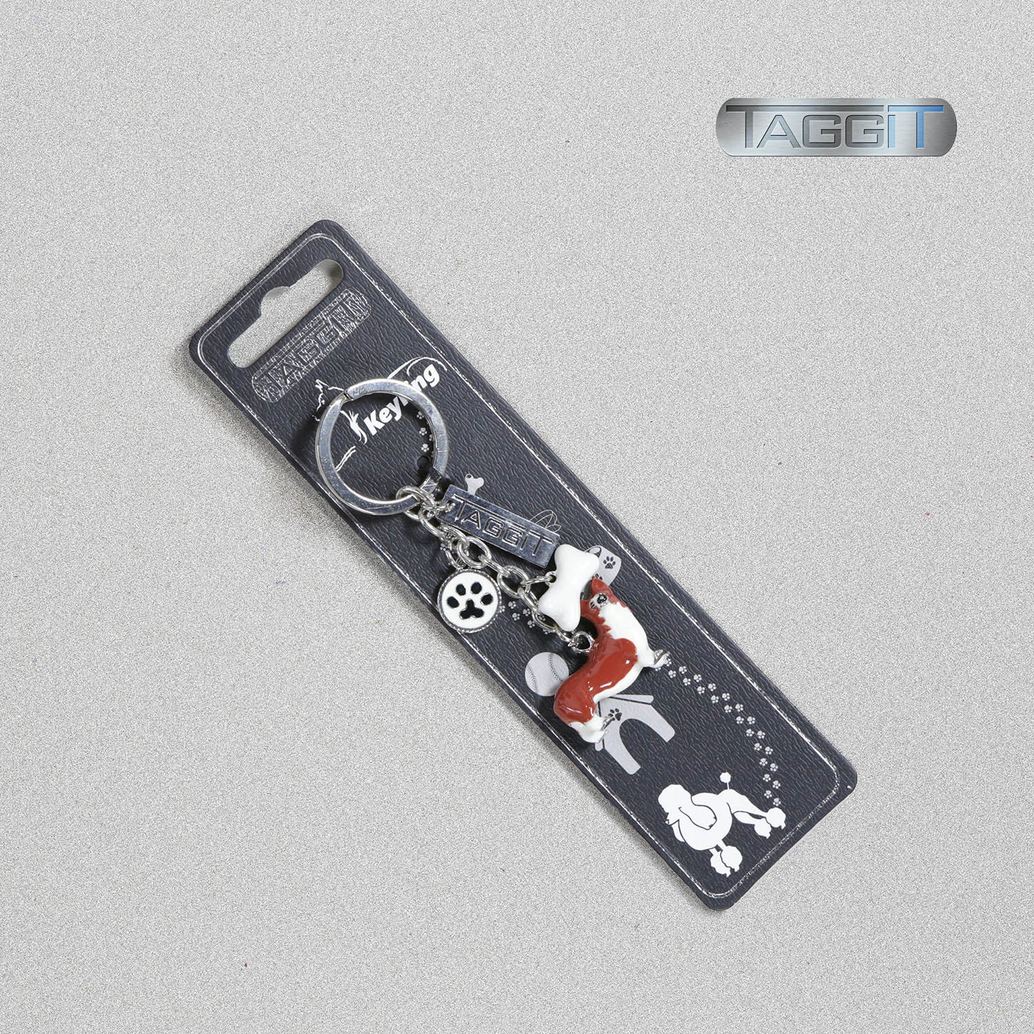 Taggit Enamel Dog Breed Keyring