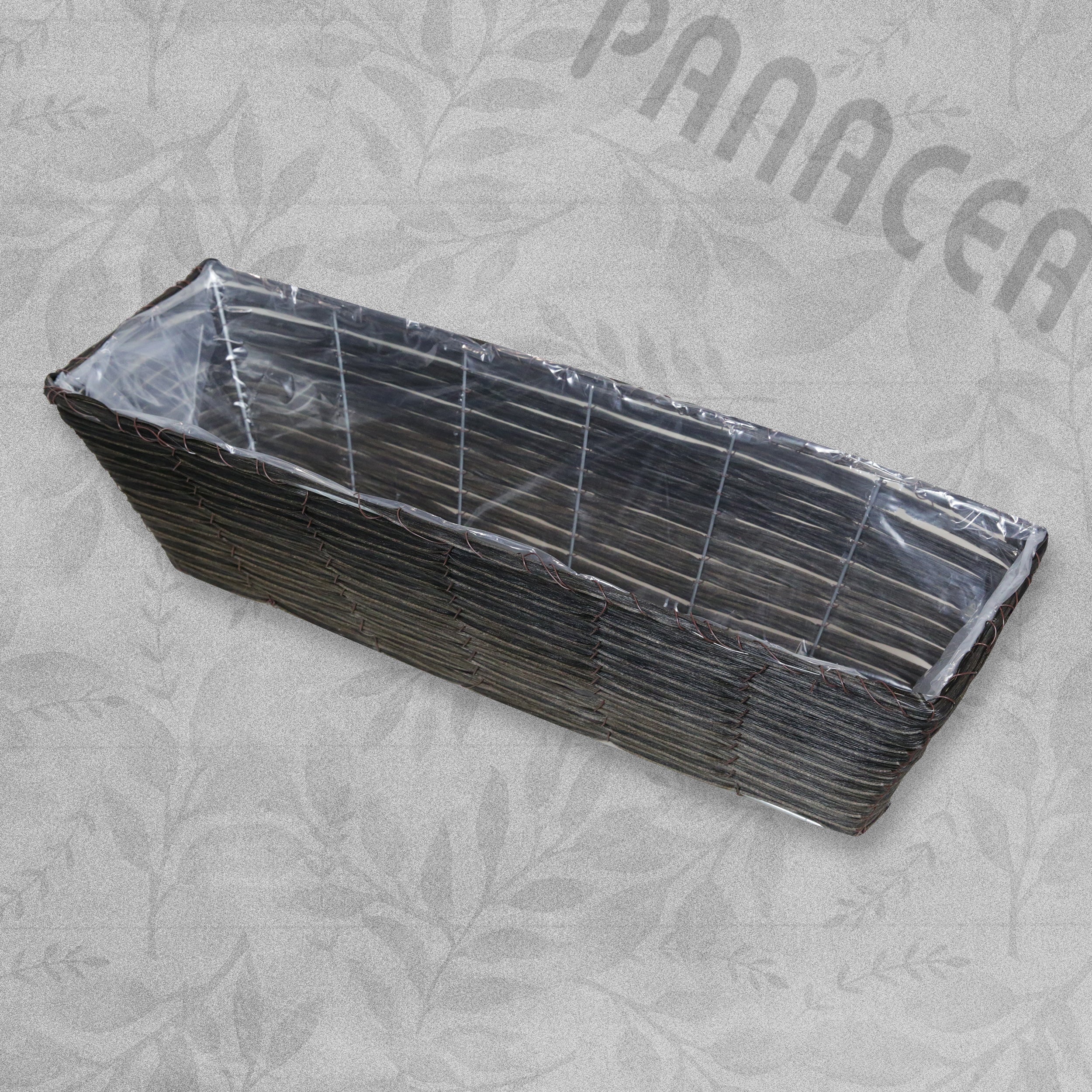 Panacea 24" Dark Leaf Trough Planter