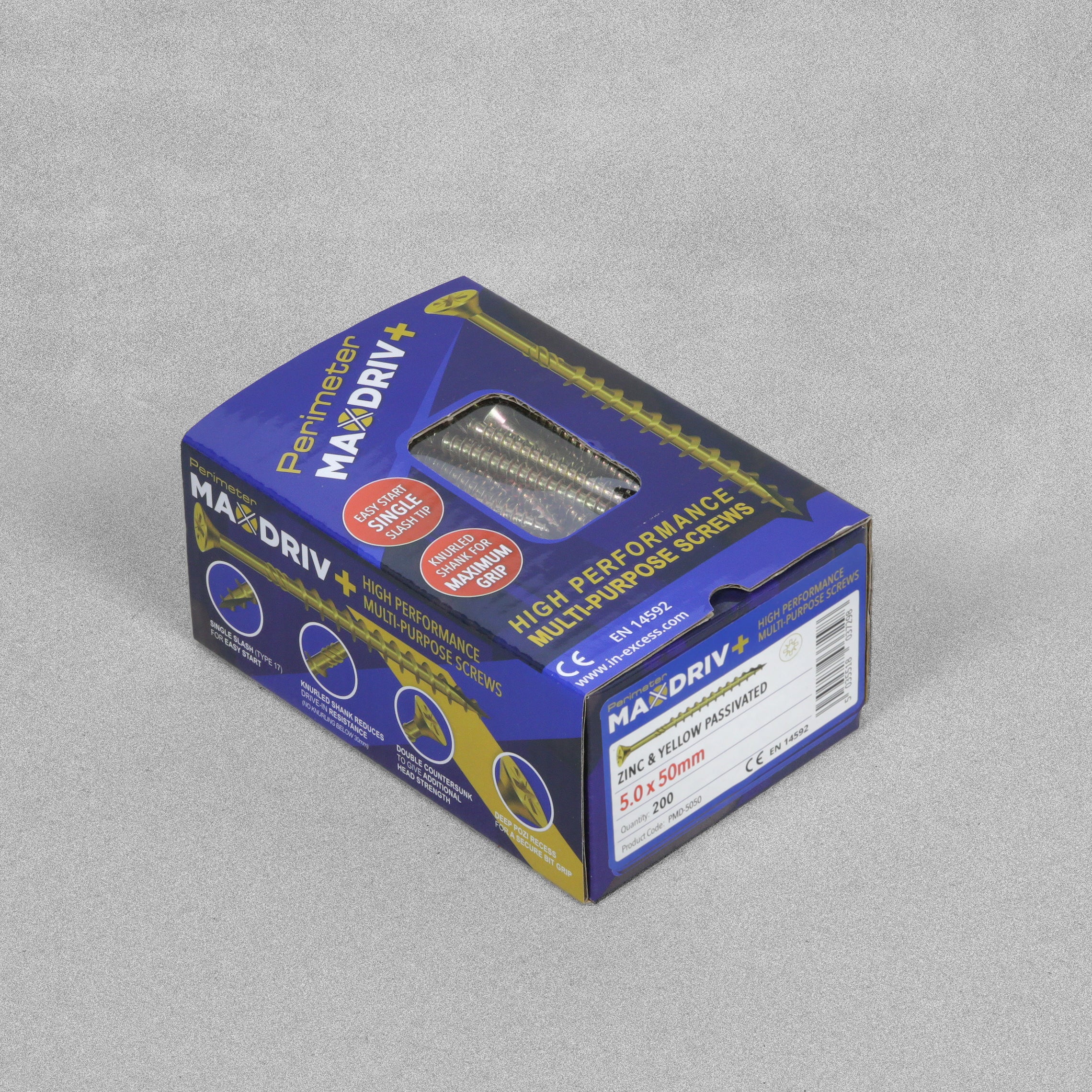 Perimeter MaxDriv Traditional Multi Purpose Screws 5.0 x 50mm - Pack of 200