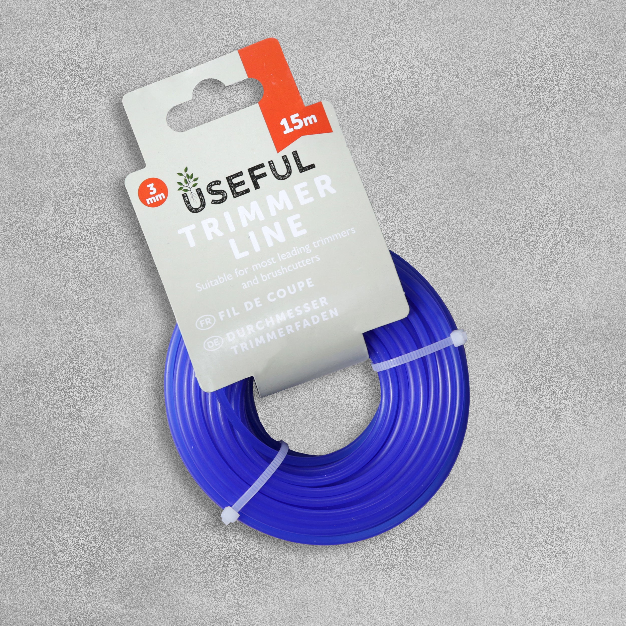 Useful Garden Strimmer Line 3mm x 15 Metre Roll - Blue