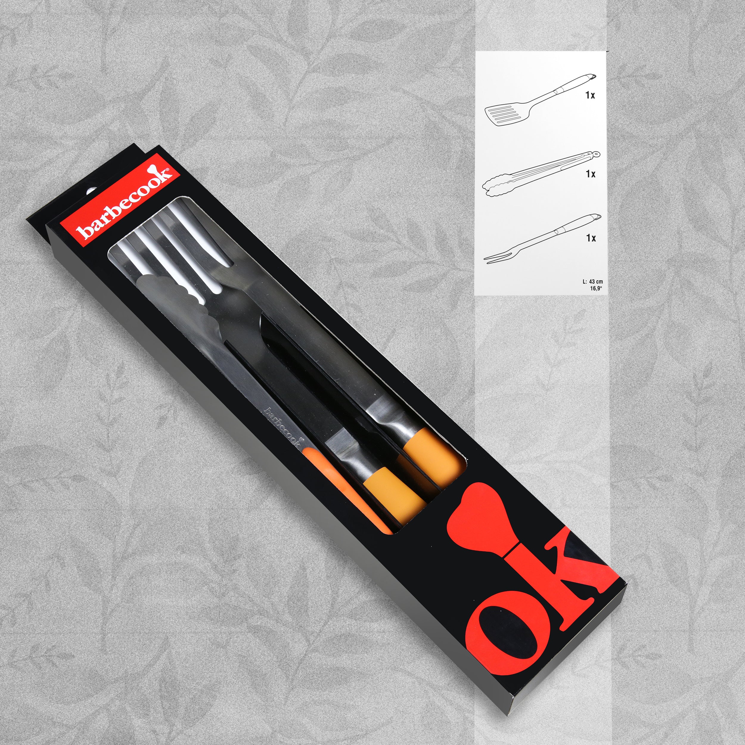 Barbecook Barbecue BBQ Tools - 3 piece set