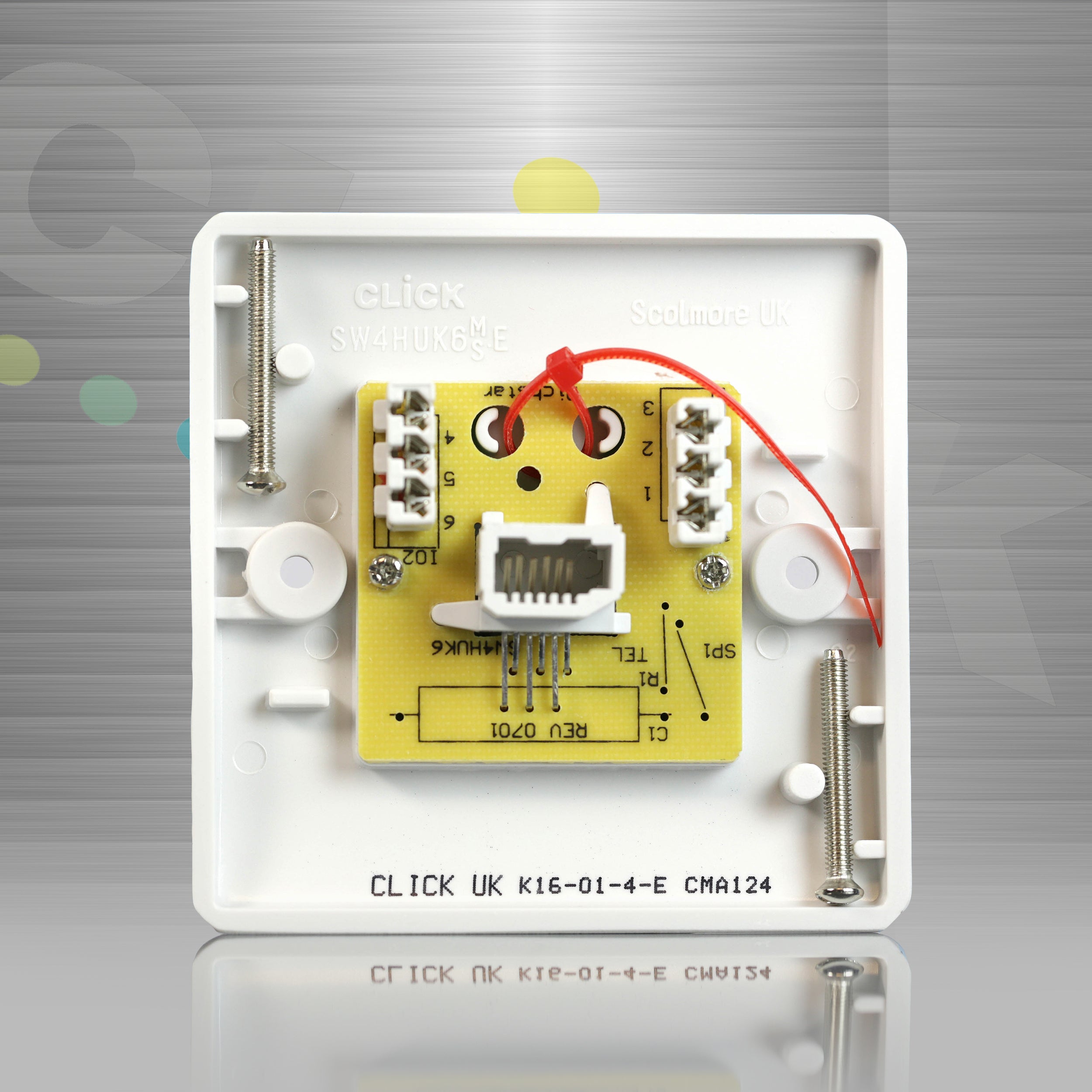 Click Mode 1 Gang Single Telephone Outlet UREA-Secondary