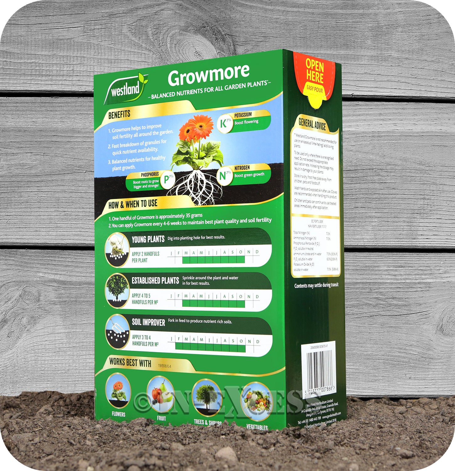 Westland Growmore Fertiliser - 4kg