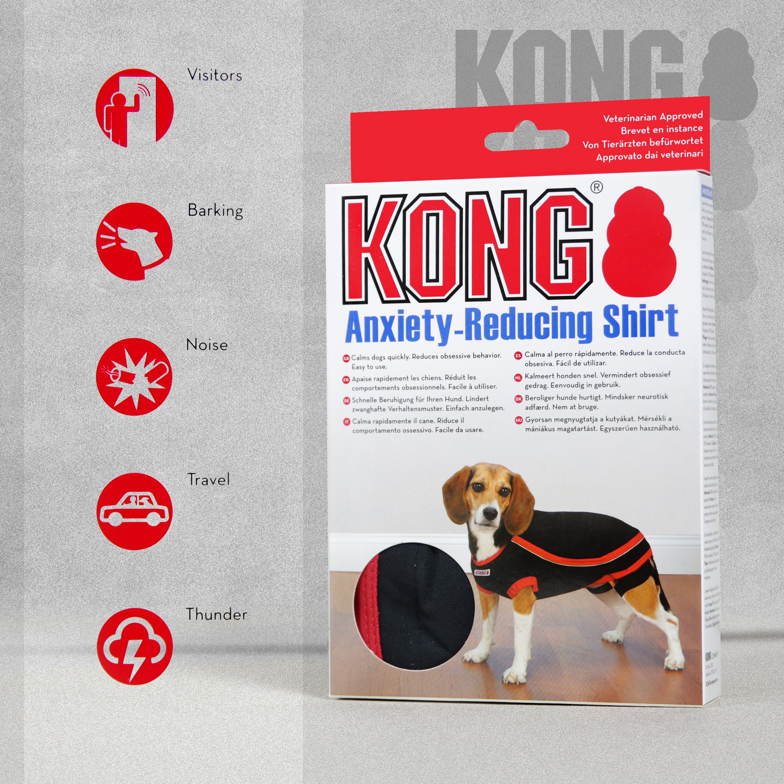 Kong Anxiety Reducing Dog Shirt For Anxious Dogs - all sizes