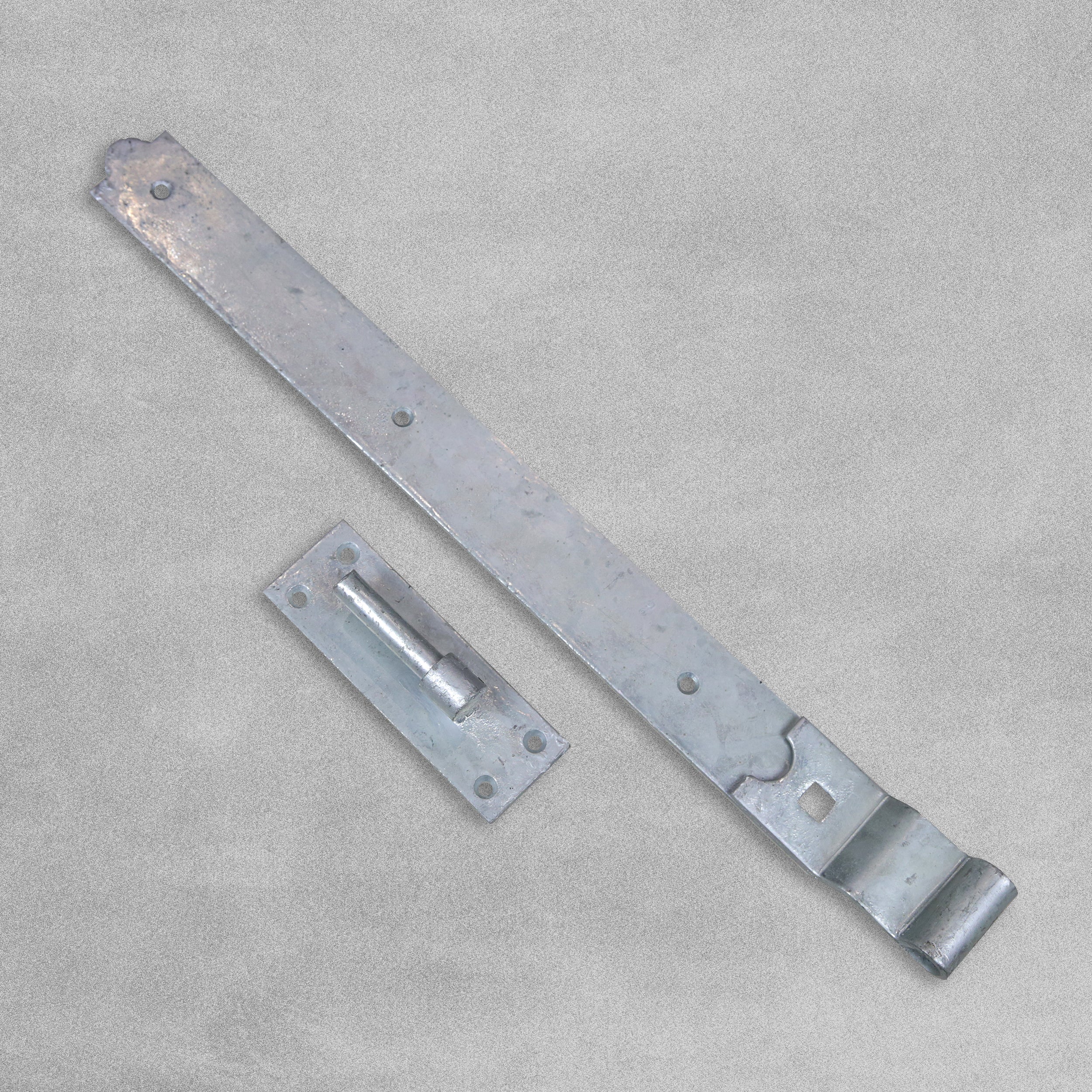 Cranked Hook & Bands Galvanised Gate Door Hinge Heavy Duty 600mm / 24"