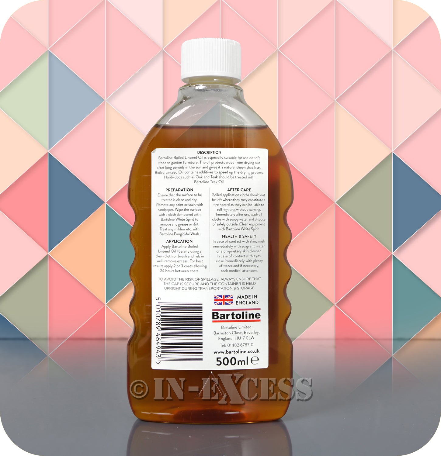 Bartoline Natural Oil Replacement Boiled Linseed Oil - 500ml