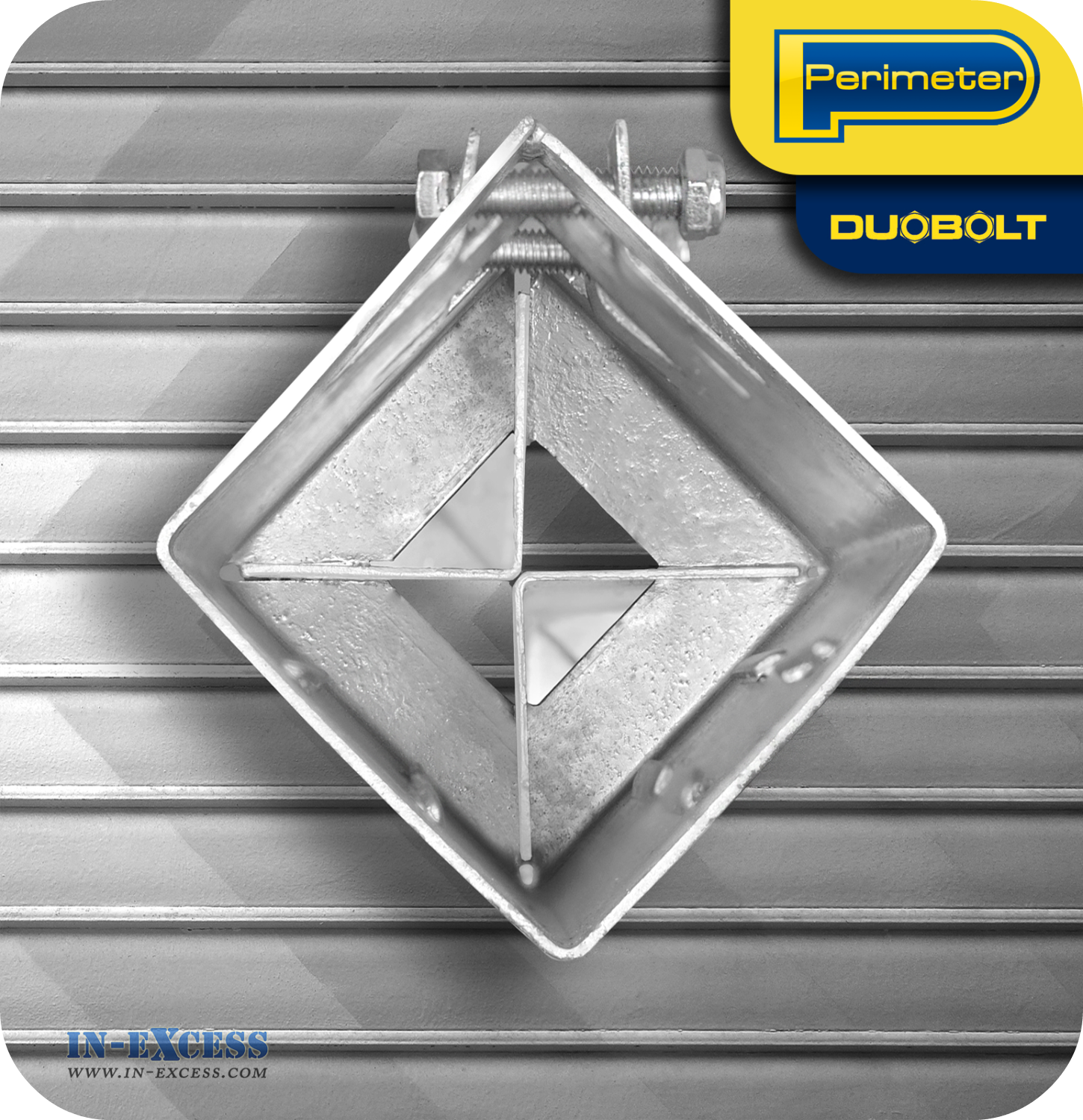 Perimeter DuoBolt Galvanised Concrete-In Fence Support -  100mm (4")