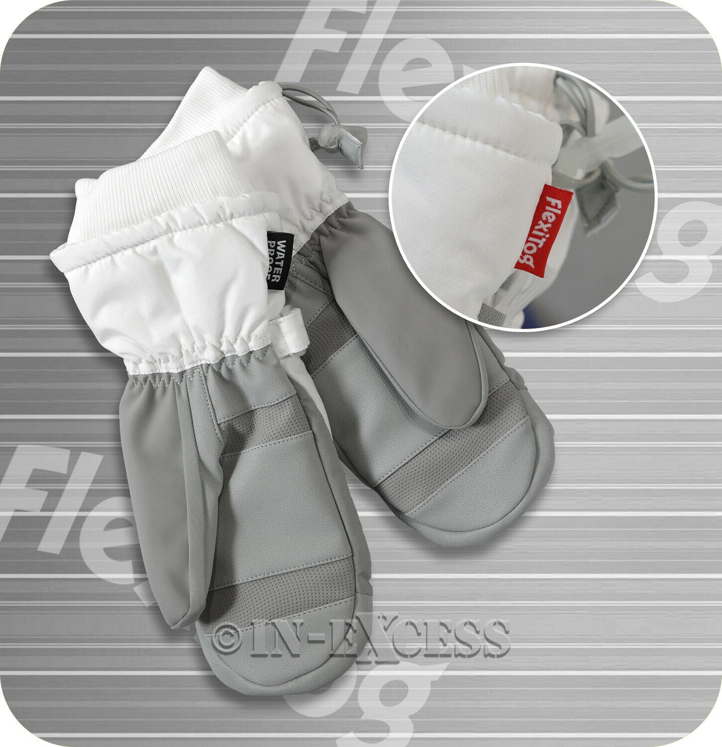 Ladies FLEXITOG Anti-Slip PU Palm-Coated Thermal Insulated Freezer Mittens