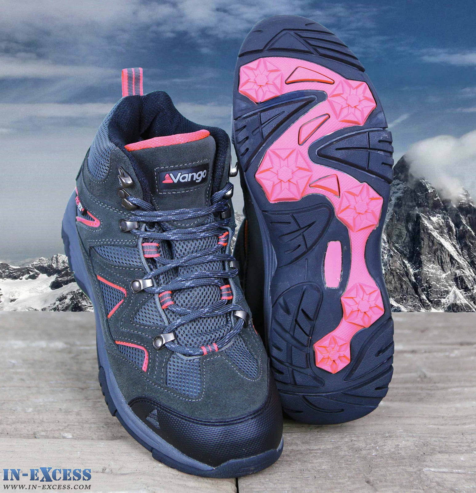 Vango Contour Women's Walking/Hiking Boots Waterproof Charcoal/Pink