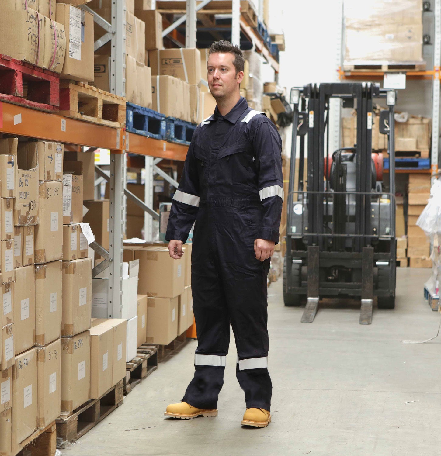 Walls FR Flame Resistant Boiler Work Wear Overalls - Navy Blue